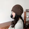 2025 Nuevo Estilo Coreano Ins Dulce Fresco Patrón Floral de Encaje con Flores Turbante Sombrero para Mujeres con Circunferencia de Cabeza Grande para Mostrar la Cara