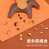 Corda de Couro Corda Encerada Clipe Pulseira DIY Acessórios de Ferragens para Joias Pequenas Fivela de Língua Multicolorida Fivela de Cabeça de Cobra