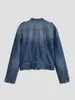 Roupas Femininas Transfronteiriças 2026 Nova Moda Europeia e Americana Versátil Personalizada Jaqueta Jeans com Botões e Alças 6929/073