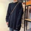 Plato de Buena Calidad Gran Cantidad Nuevo Estilo Coreano Otoño e Invierno Suéter Pulóver de Longitud Media para Mujer Top Holgado para Mujer