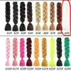 Tendencia Cuerda de Color para Rastas de Seda de Alta Temperatura Trenza de Cabello de un Solo Color Peluca de Rastas Trenzas Jumbo para Niños Cabello