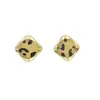 Pendientes cuadrados con estampado de leopardo retro para mujer, de Corea del Sur, elegantes, pequeños y sencillos, ligeros, de lujo, de alta gama, combinables con todo.