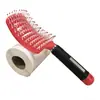 Peine de Estilo Esponjoso, Peine para Levantar la Corona del Cabello, Peine Curvo Grande, Peine de Pala, Peine para el Cabello, Peine Masajeador del Cuero Cabelludo, Peine Hueco