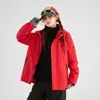 Conjunto de Chaqueta 3 en 1 Luotuo para Mujeres y Hombres, Chaqueta Impermeable y Cálida para Senderismo al Aire Libre, Personalizable
