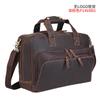 Chao Niu Pasta Masculina Vintage Nova em Couro Genuíno Couro Crazy Horse Grande Capacidade Bolsa de Mão Expansível Transversal Bolsa para Computador