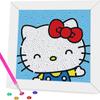 Nuevo Pintura de Diamantes Sanrio Creativo Infantil DIY Enmarcado Pegatina de Diamantes Completos Dibujos Animados Juguetes Educativos Venta al por Mayor