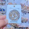 Broche de Mariposa Hueca con Diamantes AB Iridiscentes para Mujer, Pin de Mariposa de Diamantes Lujoso a Todo Color para Trajes y Abrigos, Broche Elegante y Lujoso