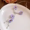 Colar Flor de Chiffon com Contas de Pérola Corrente de Clavícula Doce Fresco Simples Moderno Joia de Luxo Leve Toque de Alta Qualidade Colar para Mulheres