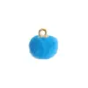 Pingente de Pelo Sintético de Visão Colorido 10mm Bola de Pelo Pingente para Pulseira Colar Brincos Corrente de Celular Decoração Pequenos Acessórios