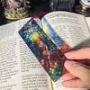 Sqtyu012 Marcapáginas Navideño Transparente Transfronterizo Acrílico de 1 mm Papelería para Estudiantes Manualidades de Marcapáginas