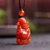 Transmisión en Vivo Más Vendido Ágata Calcedonia Brasileña Colgante Dios de la Riqueza para Hombres y Mujeres Regalo de Jade Artesanía de Jade