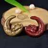 Palo de Rosa Sándalo Verde Tallado Lindo Conejo Lunar Colgante DIY Colgante para Llavero de Teléfono Móvil Juguete Accesorios de Joyería