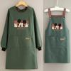 Delantal de Cocina de Manga Larga Impermeable y a Prueba de Aceite Estampado de Abrigo de Dibujos Animados Hogar Cocina Ropa de Trabajo Nueva Especial para Mujeres