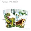 Oferta especial de Amazon: Suministros para fiesta de cumpleaños de Tyrannosaurus Rex, bandeja de papel, toalla de papel, mantel, vajilla, traje, decoración temática de dinosaurios