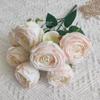 Flores Artificiales al Por Mayor del Fabricante Rosas Princesa de 7 Cabezas Boda Boda Flores Falsas Flores Decorativas para Hotel Adornos de Ramo para el Hogar