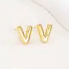 Pendientes de letras de burbuja lisas con baño de cobre y oro real transfronterizos, moda, temperamento, Joker, nuevos pendientes exquisitos, venta al por mayor