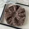 Pinza para el Cabello con Flor y Lazo Estampado de Leopardo Retro para Mujer, Goma Elástica de Alta Elasticidad para Coleta, Nuevo Accesorio para el Cabello Dulce y Fresco 2025