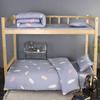 Dormitorio Juego de Tres Piezas de Literas, Dormitorio de Estudiante Universitario Cama Individual, Juego de Cama de Seis Piezas, Ropa de Cama Escolar, Textiles para el Hogar