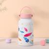 Termo portátil de 650 ml con boca ancha, gran capacidad, color intenso, para estudiantes, con impresión personalizada