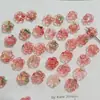 12mm Transparente Dos Tonos Pintura al Óleo Rosa Camelia Con Cuentas Cadena para Teléfono Móvil Pulsera Accesorios para Joyería DIY Venta al por Mayor