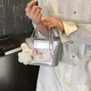 Bolsa de Mão Estilo Fresco e Simples para Mulheres, Versão Coreana, Estilosa e Versátil, Bolsa Pai-Filho, Bolsa de Nicho para o Dia a Dia, Bolsa Transversal Fofa para Crianças