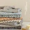 Sábana de algodón floral francesa de una sola pieza, algodón puro, gasa de doble capa, suave, apta para todas las estaciones, para dormitorio de estudiante, ropa de cama de una sola pieza de 1.2 m