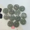 Pingente Fivela da Paz de Aventurina Natural para Homens e Mulheres, Pingente de Jade Fivela da Paz de Aventurina Verde Claro Joias
