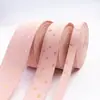 Cinta de tela prensada dorada de color sólido, material de hada DIY, lazo, collar para mascotas, corbata de lazo, accesorios para ropa