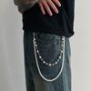 Cadena de Pantalones de Calavera Estilo Punk de Moda Transfronteriza para Hombres y Mujeres Cadena de Cintura de Personalidad Hip-Hop Calavera de Metal Oscuro Cadena de Jeans