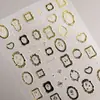 Marco de Óleo Vintage Pegatina para Uñas Joyería Plana con Adhesivo Estilo Europeo Lujo Ligero Marco de Óleo Pegatina para Uñas Arte de Uñas DH