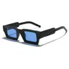 Amazon Transfronterizo Moderno de Moda Estilo Callejero Gafas de Sol Cuadradas Moda Retro Gafas de Sol Anti-UV Venta al por Mayor