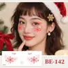 Accesorios coloridos para maquillaje navideño lindo transfronterizo, pegatinas de tatuaje facial de pecas para fiestas infantiles, copos de nieve
