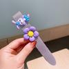 Banda para el cabello con velcro para cabello roto de niños, lazo para niñas, caricatura de princesa, flor, flequillo, artefacto para acabado, banda mágica para el cabello