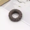 Coletero alto y grueso de color marrón leche para mujer, elástico y duradero, banda de goma para el pelo, funda de cuero