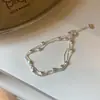 Pulsera de Grano de Arroz Esmerilado de Tres Capas Estilo Coreano, Diseño de Nicho, Gama Alta, Lujo Ligero, Pulsera Exquisita Versátil, Pulsera para el Día a Día
