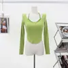 Camisetas Deportivas Casuales de Manga Larga para Correr, Yoga, Salir, Otoño e Invierno, con Almohadilla en el Pecho, Estilo Nuevo