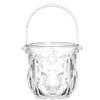 Hielera Dorada Deda Diamante Cristal Acrílico Hielera Cubeta Redonda para Cerveza Amazon Bar Vino Pequeña Hielera