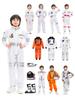 Traje espacial para niños, traje de actuación de cosplay de Halloween, guantes de astronauta, traje de actuación para fiesta navideña