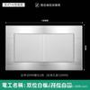 Versión de Hong Kong y Macao Enchufe Británico de 13A con Carga Rápida USB Tipo-C Estándar Británico Cuadrado Panel de Metal de Aluminio Cepillado Plateado