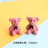 Nuevo dibujo animado lindo lazo oso de peluche oso resina accesorios DIY funda para teléfono móvil parche para ropa accesorios