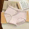 Ropa interior de algodón puro para niña, con forro antibacteriano 7A, cómoda y suave, no aprieta las caderas, bragas de cintura media para mujer