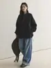 Louvre Primavera Temprana Nueva Moda Coreana Deportiva y Moderna Sudadera con Cremallera y Cuello Alto Sensación de Aire Chaqueta Holgada para Mujer