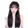 Peruca Trançada Feminina Presilha Nova Estilo Chinoiserie Ballet Fita Trançada Celebridade da Internet Torção Trança Longa Acessórios de Cabelo Peruca de Rabo de Cavalo Duplo