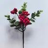 Galhos de Natal, Galhos com Frutas Artificiais, Frutas Vermelhas, Frutas da Sorte, Decorações para Casa Nova, Arranjos de Flores para Vasos, Vendas Quentes Transfronteiriças