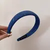 Faixa de Cabeça com Coroa Alta para Mulheres, Novo Estilo com Toque de Luxo, Faixa de Cabelo Larga Versátil para Sair, Acessório de Cabelo para Lavar o Rosto