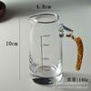 Dispensador de Licor de Vidro, Jarra de Vinho Pequena Comercial, Dispensador de Vinho Doméstico com Escala e Alça, Decantador Grande, Aerador de Vinho