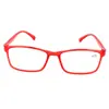 Gafas de Lectura Versátiles Simples de Marco Cuadrado de Alta Gama de Moda Estilo Coreano para Mujer Marco Rojo Gafas de Doble Uso Lejos y Cerca 207 025