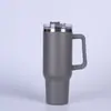 Taza de Hielo con Popote Transfronteriza de 40 oz Termo de Acero Inoxidable 304 Asa Portátil para Exteriores Taza de Coche de Alto Valor