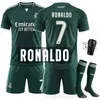 2627 Set de Club Camiseta 7 Vinicius C. Ronaldo Nuevo Real Madrid Alternativo 10 Mbappe Uniforme de Fútbol Verde