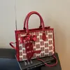 Bolso Rojo de Gran Capacidad Transfronterizo para Mujer, Nuevo Modelo 2026 Bolso de Boda, Bolso de Novia, Bolso de Hombro y Cruzado